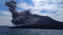 Breaking News, Gunung Anak Krakatau Kembali Semburkan Abu Vulkanik Per Hari Ini, Sabtu 13 Mei 2023