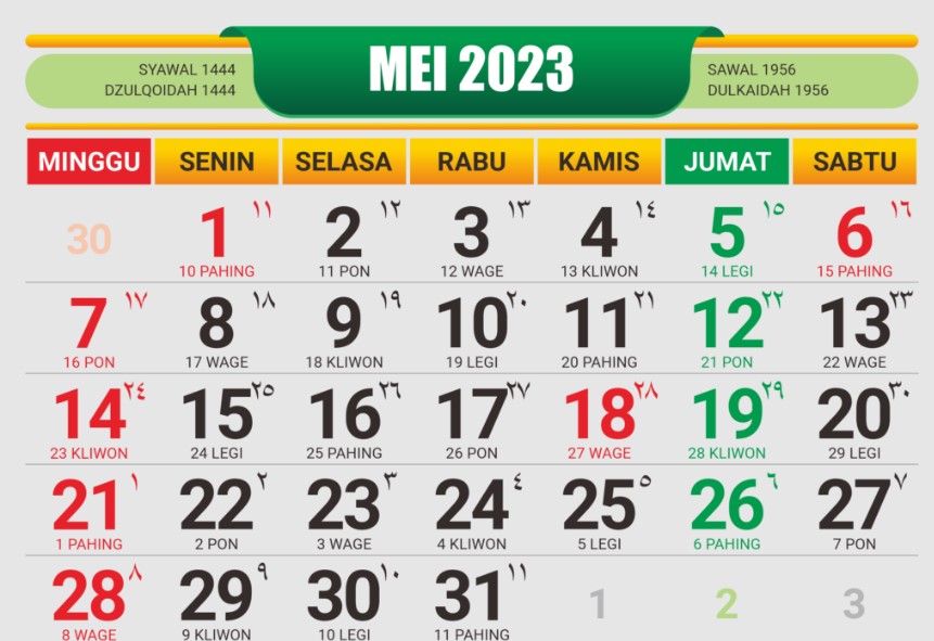 Kekuatan dan Keistimewaan Weton Selasa Wage pada Kalender Jawa 23 Mei 2023, Pasara dan Wuku Selasa 23 Mei 2023