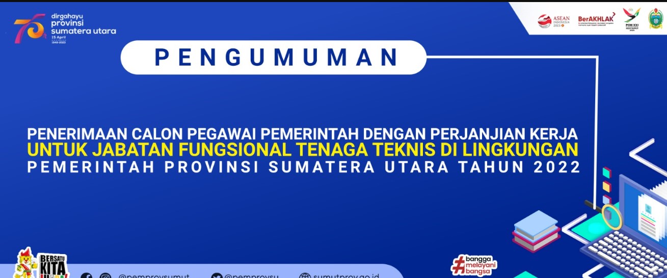 Mantap, Pemprov Sumatera Utara Siap Buka Pendaftaran PPPK 2023, Total 2437