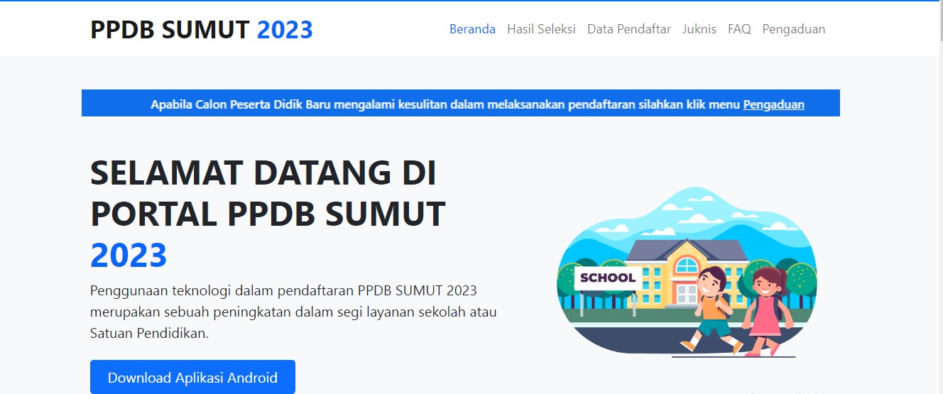 PPDB Online Sumatera Utara Dibuka 15 Mei 2023, Cek Kategori Jalur Pendaftaran dan Pembagian Kuota
