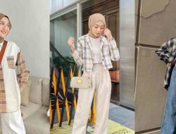 8 Inspirasi OOTD Kemeja Flanel Wanita Hijab Hari Ini, Lagi Trend di 2023