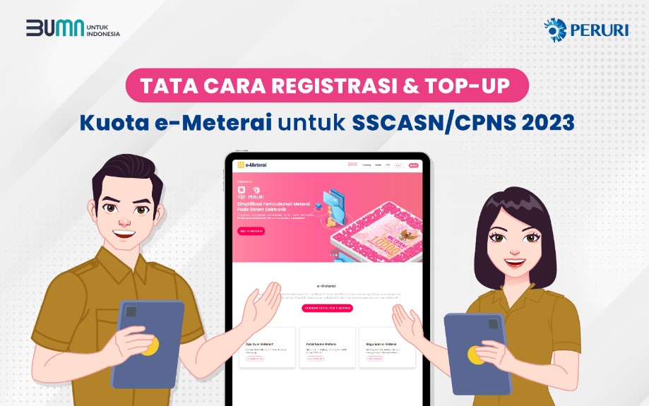 Panduan Cara Beli E-Meterai, Cara Pasangnya untuk Pendaftaran CPNS dan PPPK 2023