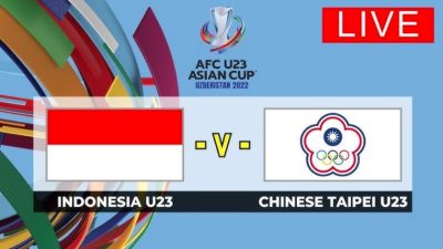Jadwal, Link Live Streaming dan Cara Nonton Indonesia Vs Taiwan China Taipe di Kualifikasi Piala Asia U23