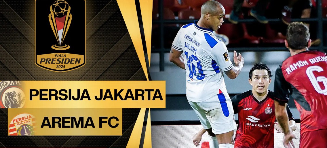 Persija Bangkit, Tahan Imbang Arema 2-2 di Piala Presiden 2024