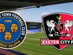 Prediksi Exeter City Vs Shrewsbury Town, Jadwal League One Jumat 18 Oktober 2024