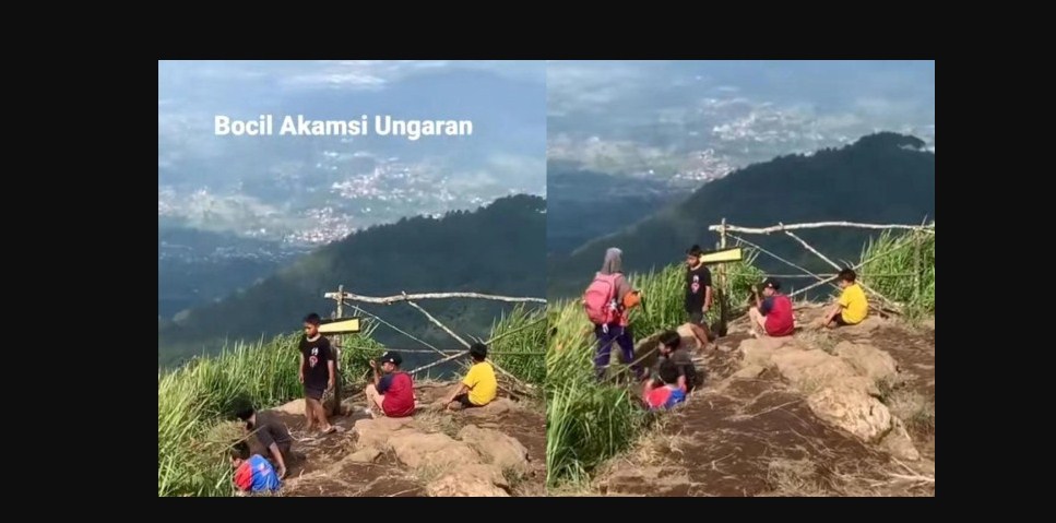 Viral Video Bocil Akamsi Nekat Naik Gunung Ungaran Tanpa Perlengkapan