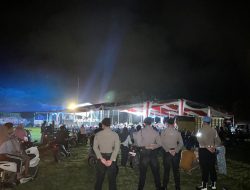 Ratusan Polisi Berjaga di Kampanye Besar Calon Gubernur Pesisir Barat