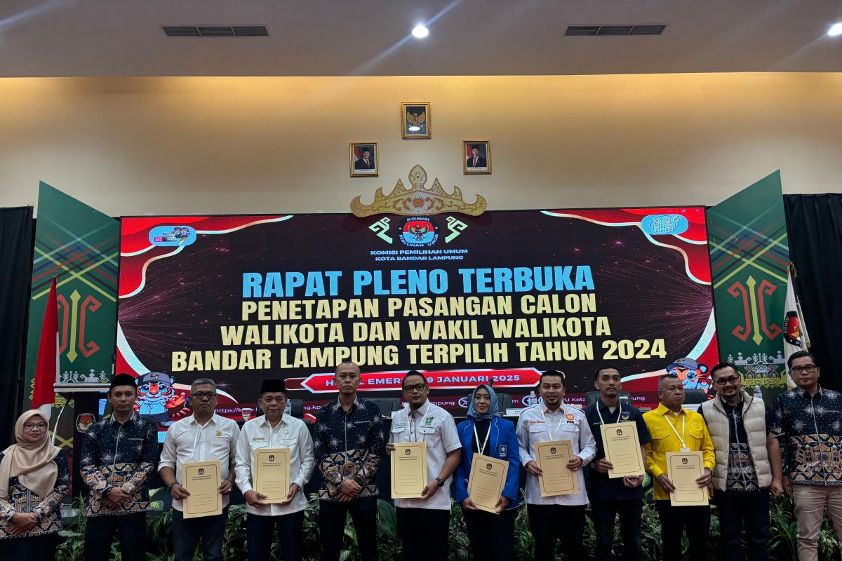 Eva Dwiana-Deddy Amarullah Dipastikan Sebagai Pasangan Calon Pemenang oleh KPU Bandarlampung