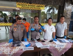 Polresta Bandarlampung Berhasil Menggagalkan Peredaran Sabu-sabu 2,4 kg