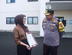 Mahasiswi Penerima Penghargaan dari Polres Lamsel karena Mencegah Aksi Curas