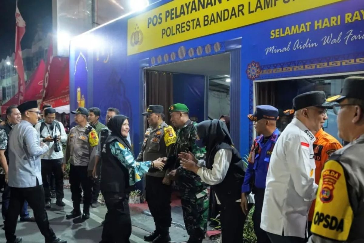 Suasana Malam Lebaran di Bandarlampung: Aman dan Damai