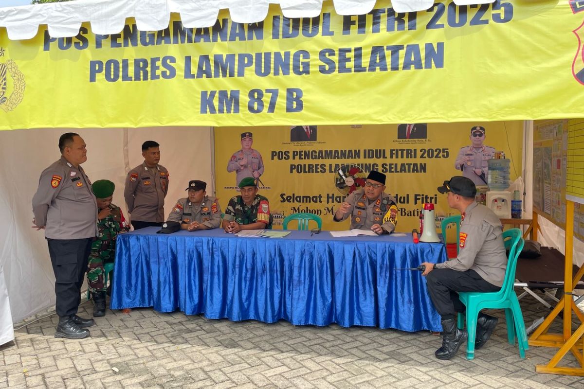 Tips Aman Mudik: Polisi Periksa 16 Pos Pengamanan di Lampung Selatan