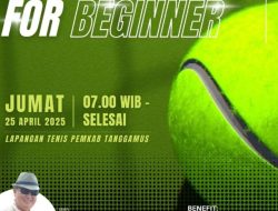 Dukungan Bupati Tanggamus untuk Program Belajar Tenis bagi Pemula oleh Siger Sport Club