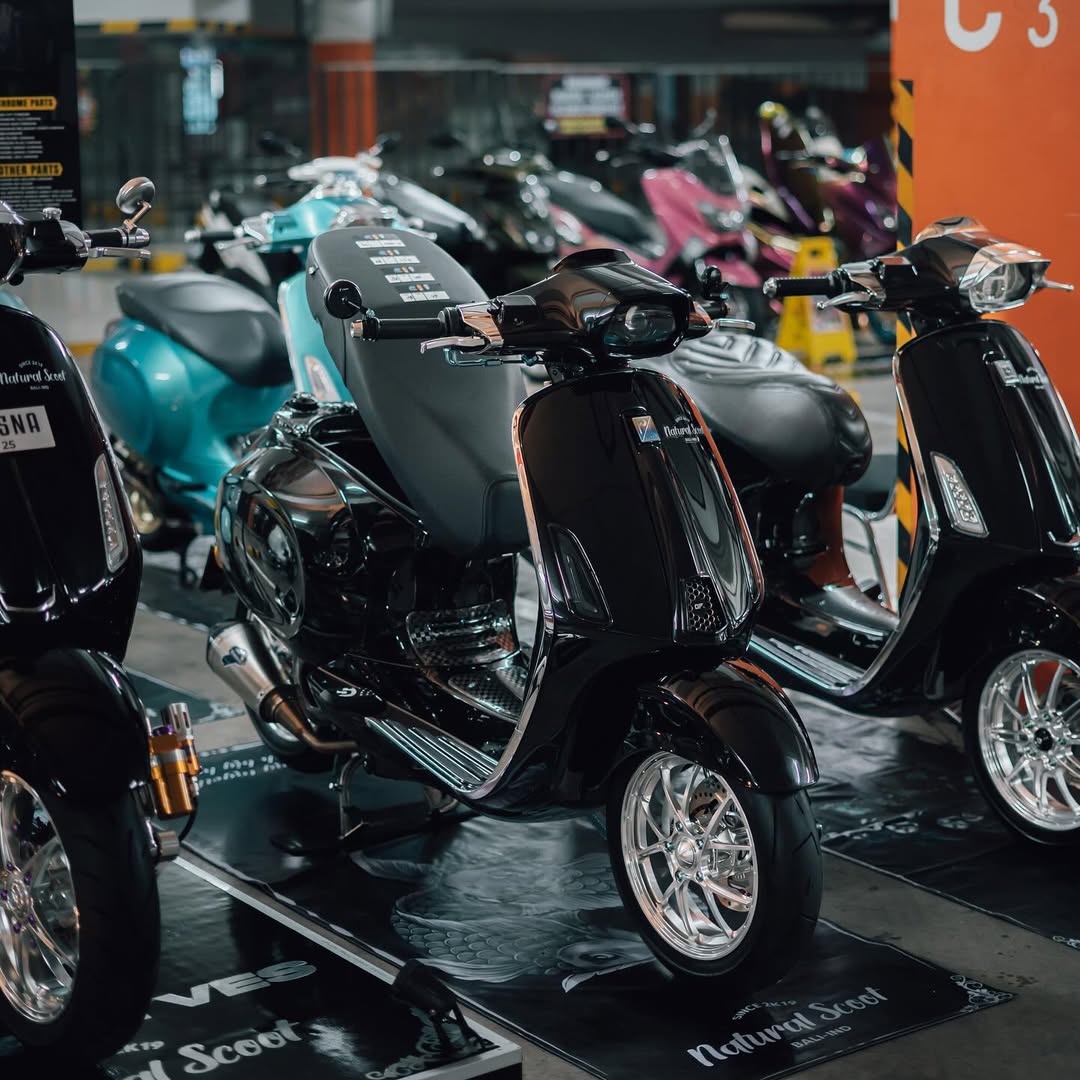Rekomendasi Modifikasi Vespa Sprint S 150 Retro, Klasik, Modern, Aksesoris