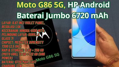 Moto G86 Resmi Hadir di Indonesia: Baterai 6720 mAh, Layar 120Hz, dan Kamera 50MP
