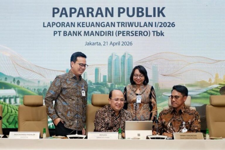 Bank Mandiri Catat Laba Rp 15,4 Triliun di Kuartal I-2026, Kukuhkan Peran sebagai Mitra Strategis Pemerintah