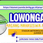 Lowongan Magang di BMKG Juanda Sidoarjo, Cek Jurusan yang Dibutuhkan